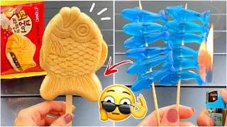 جربت أفكار ومنتجات غريبة🔥!! ايسكريم السمك🫢!!
