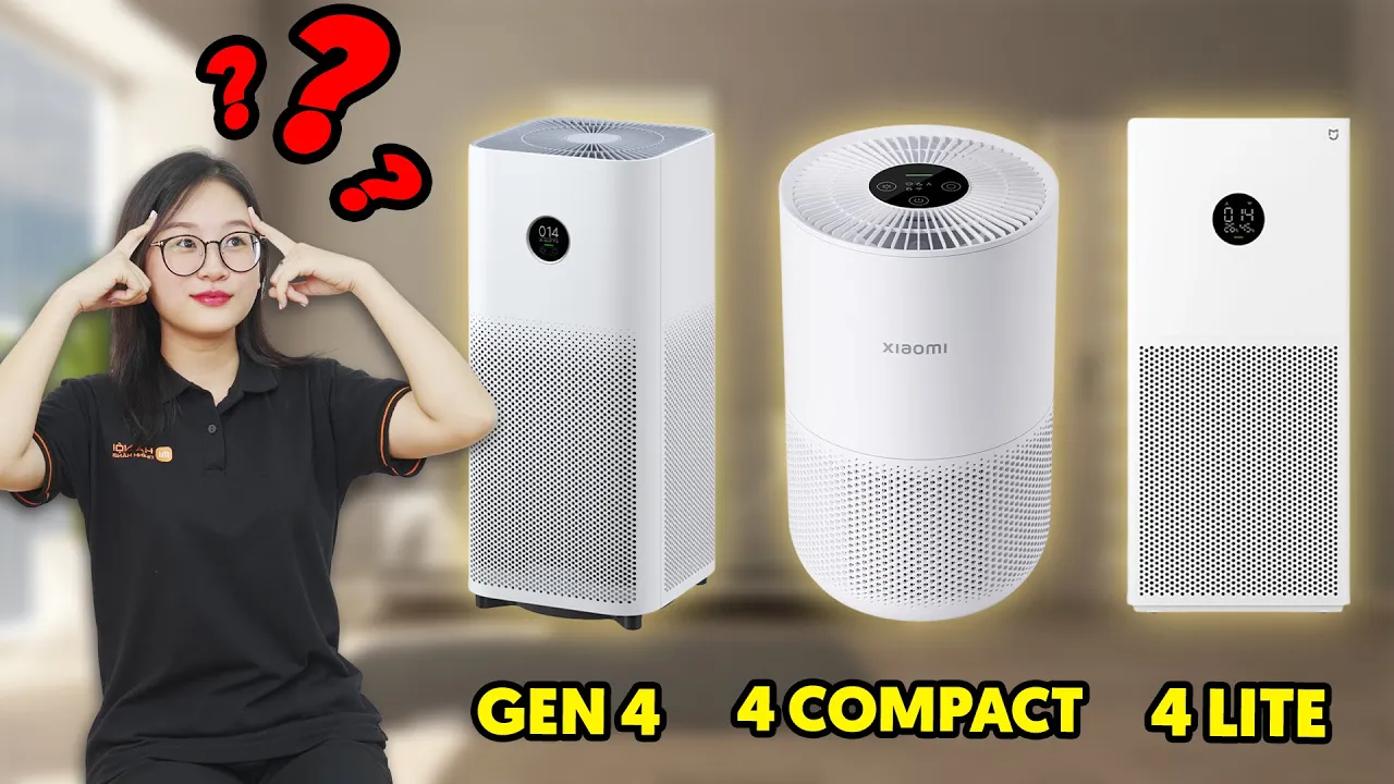 Outline Video Máy lọc không khí Xiaomi Gen 4 vs 4 Lite vs 4 Compact - Đâu mới là sự lựa chọn tốt nhất?