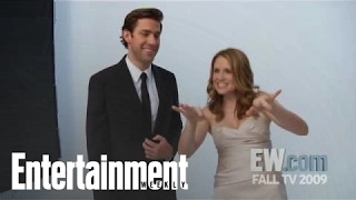 The Office John Krasinski Jenna Fischer Tease Jim Pam s Wedding Entertainment Weekly