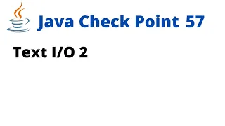 Java Check Point 57 - Text 2