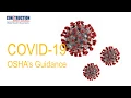 COVID-19 OSHA Guidance Message
