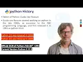 Lecture-2 History of Python Application area of Python Introduction to Python