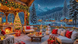 Smooth Christmas Jazz Music Cozy Coffee Shop Ambience With Warm Crackling Fireplace To Relax 
