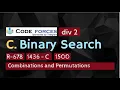 Codeforces Round Div 2 - C Binary Search