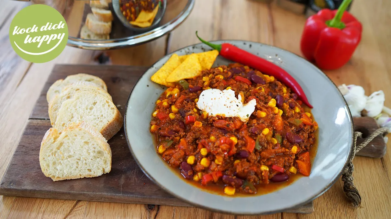 🌶Feurig fruchtige Chili Con Carne mit Rotwein und scharf geräucherten Paprika🌶. 