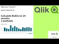 QlikSense tutorial How to calculate Rolling 12 months