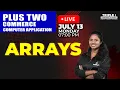 Plus Two Computer Application Arrays Chapter 2 Part 1 Triple i
