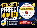 Perfect Number Check Python Interview Questions - 4