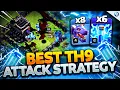 ZAP DRAGONS at TH9 is SIMPLE and BROKEN Easiest Town Hall 9 Attack Strategy Clash of Clans