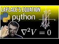 Laplace s Equation of Electric Potential Solved in Python