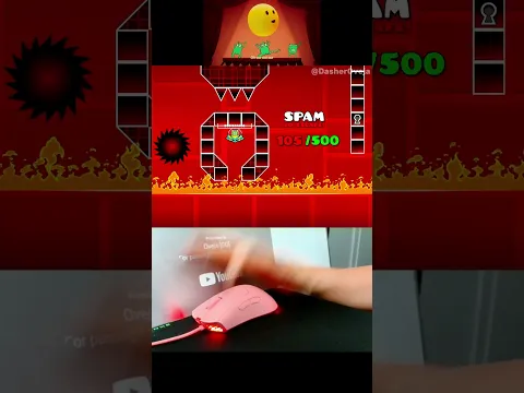 It's Me It's Verity VS 500 Click Fire Spam in Geometry Dash! #shorts