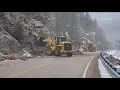Work continues on rockslide blocking Idaho Highway 21