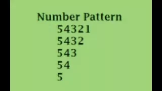 Number Pattern program in Java most important question for java programming interview