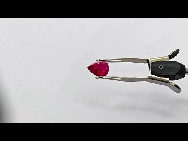 Pear Ruby 4.11 ct.