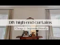 How to make HIGH END curtains Budget friendly DIY