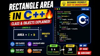 Rectangle Area in C Class and Object Explained Beginner Friendly