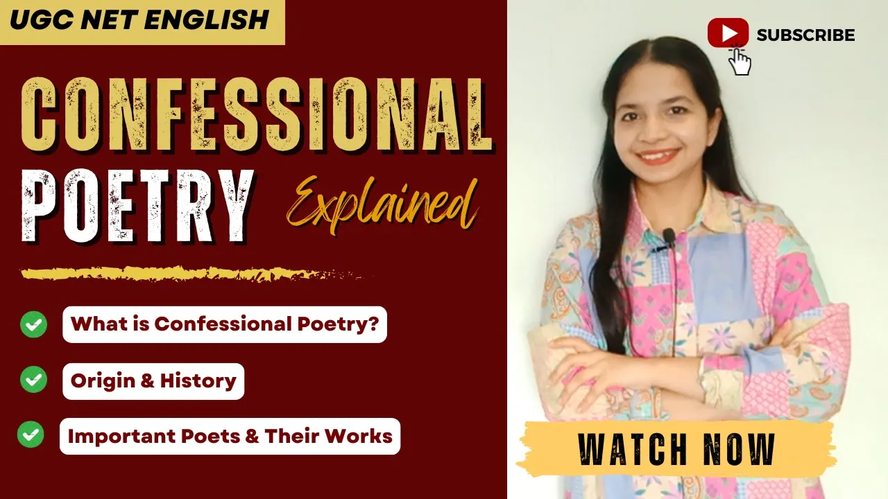 Confessional Poetry EXPLAINED | UGC NET English Paper 2 | Sylvia Plath, Lowell, Sexton