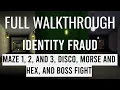 Identity Fraud - FULL WALKTHROUGH Disco Room Morse code and Hex Code