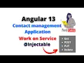 Angular 13 Project tutorial Contact management App in angular Angular Service GET POST PUT DELETE