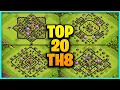 New Best Th8 base link Base Top20 With Link in Clash of Clans - best base th 8 defense