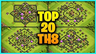New Best Th8 base link Base Top20 With Link in Clash of Clans - best base th 8 defense