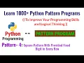 Learn 1000 python pattern programs Pattern-4 square pattern with provided fixed digit in every row