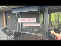 HOMEDEMO Retractable Awning no drill install great coverage