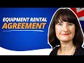 Equipment Rental Agreement Template Australia