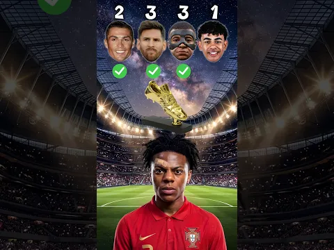 Messi🤩 vs Ronaldo🐐 vs Mbappé🔥 vs Yamal⚽️ - IShowSpeed Asks