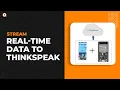 How to Stream real-time data to ThingSpeak ESP32 temperature sensor tutorial
