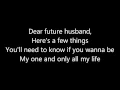 Download Lagu Meghan Trainor ~ Dear Future Husband Lyrics