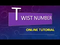 Twist Number in java Using BlueJ With Code