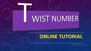 Twist Number in java Using BlueJ With Code