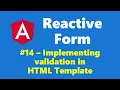 14 - Implement validation in HTML Template