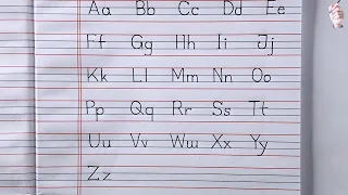 English Alphabet Writing Practice A to Z | Capital & Small Letters Handwriting