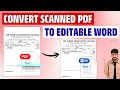 How to Convert Scanned PDF to Word Editable Document Offline