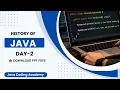 History of Java in Telugu Java Tutorial for Beginners Episode 2