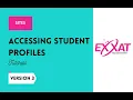 Working with Exxat Accessing Student Profiles for Sites