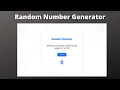 Random Number Generator CCBP React JS Coding Practice 6 Solution Simple React JS Application