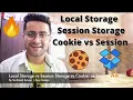 Cookie vs Session vs Local Storage vs Session Storage in Web Development