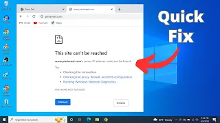 Fixed This Site Can T Be Reached Error In Google Chrome 