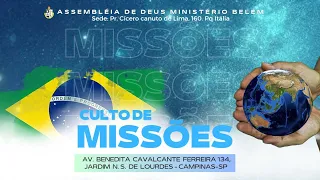 CULTO DE MISSÕES - DOMINGO 09 DE FEVEREIRO | PR FLEDSON AQUINO