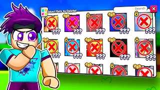 I Deleted 500+ Huge Pets in Pet Sim 99!
