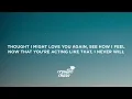 Tate McRae - TIT FOR TAT (Lyrics)