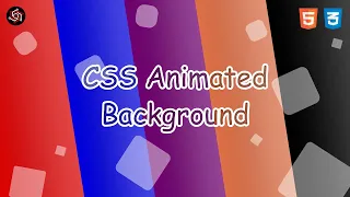 CSS Animated Background Squares Moving Upwards Linear Gradient Transitions HTML And CSS Only