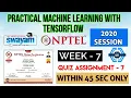Practical Machine Learning with Tensorflow - NPTEL WEEK 7 ASSIGNMENT SOLUTION
