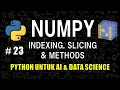 Cara Mengindeks dan Slicing di Numpy - Belajar Python Untuk AI Data Science