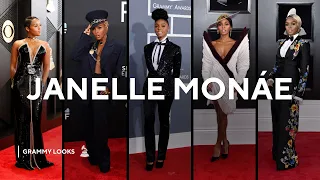 Janelle Monáe's Iconic Grammy Fashion: Red Carpet to Stage