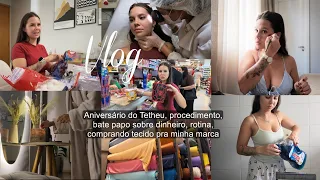 Vlog: preparativos pra festa, rotina, bate papo sobre dinheiro, comprando tecido, procedimento