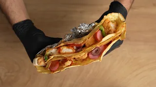 طريقة عمل الكريب المالح والحلو حجمه كبير ويشيل حشو كتير 